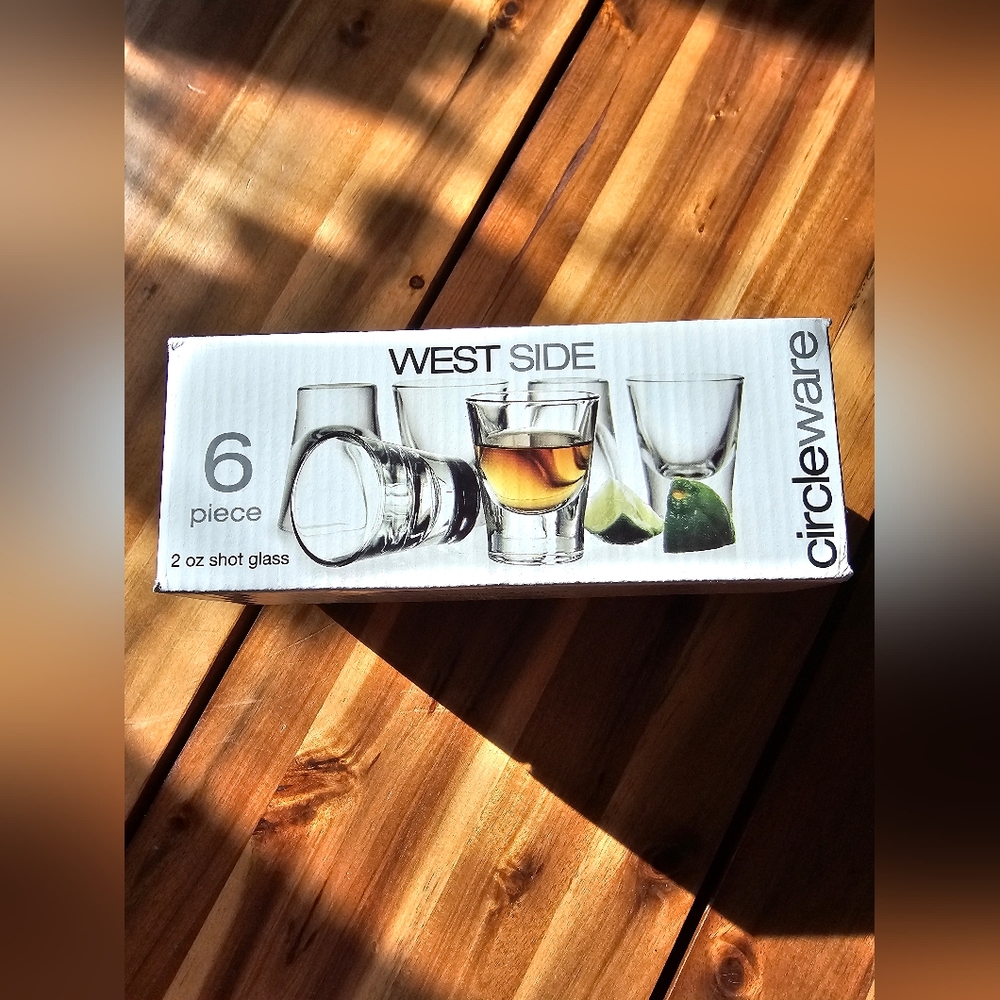 West Side 6-Piece Clear Shot Glass Set